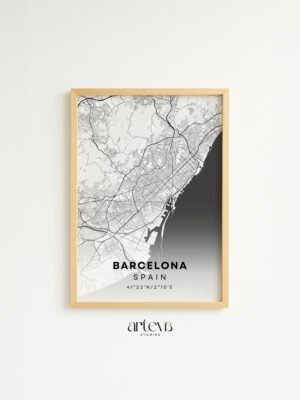 Barcelona Map – Snow White