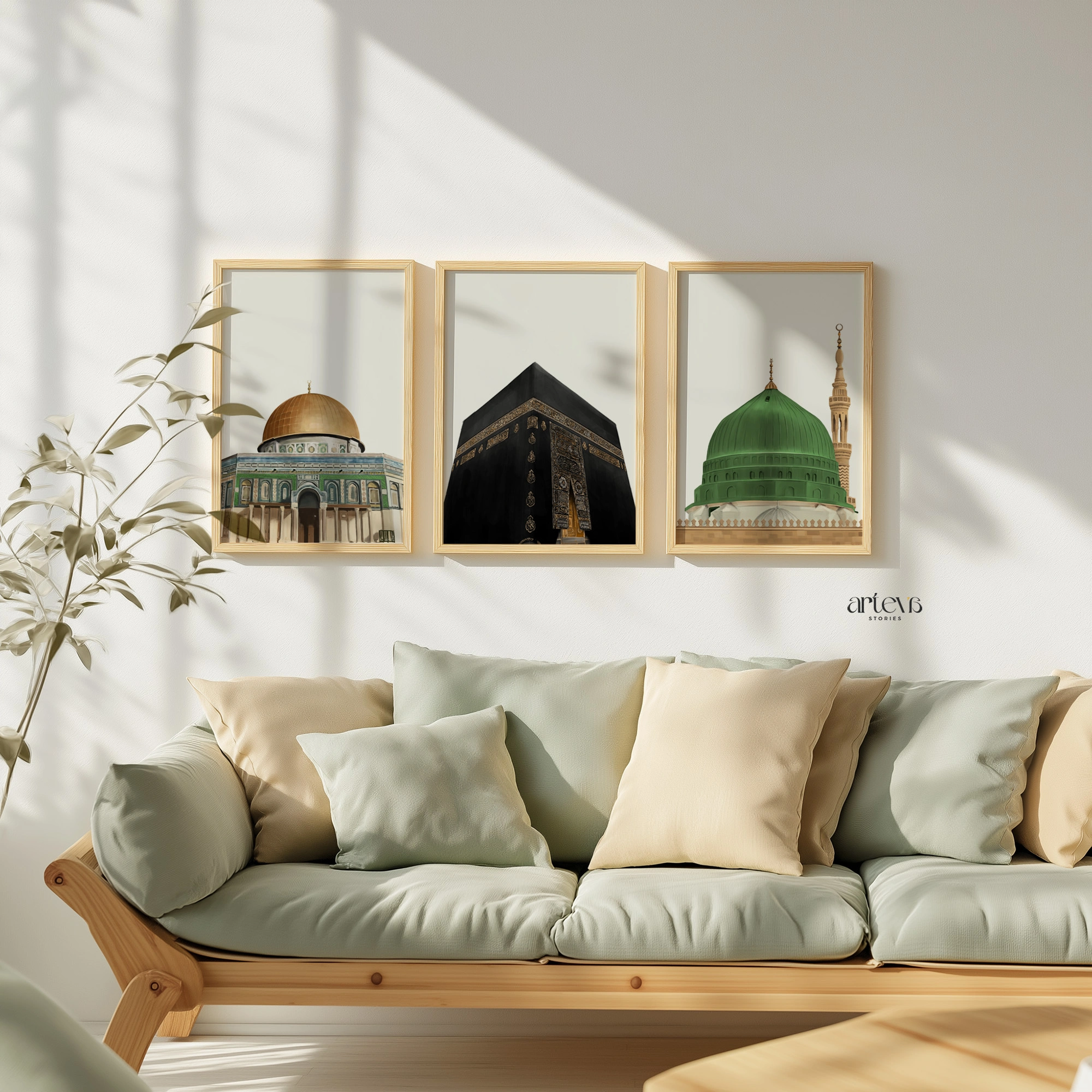Set 3 Landmarks - Digital Art of Kabah Nabawi & Dome Of The Rock (Al Aqsa) - Gambar 6