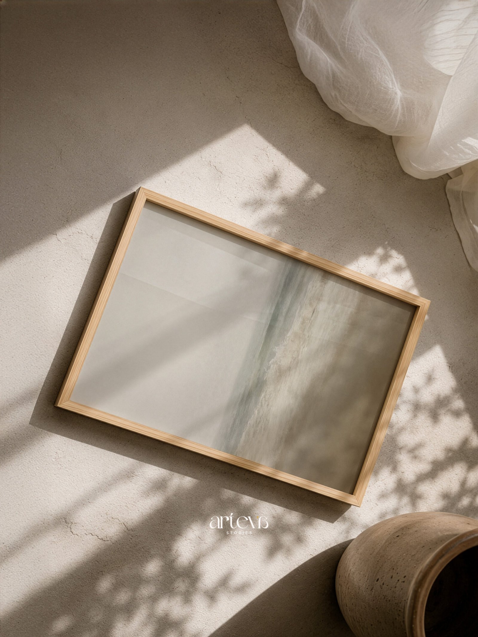 Tide of Stillness - Vintage Seascape - Gambar 4