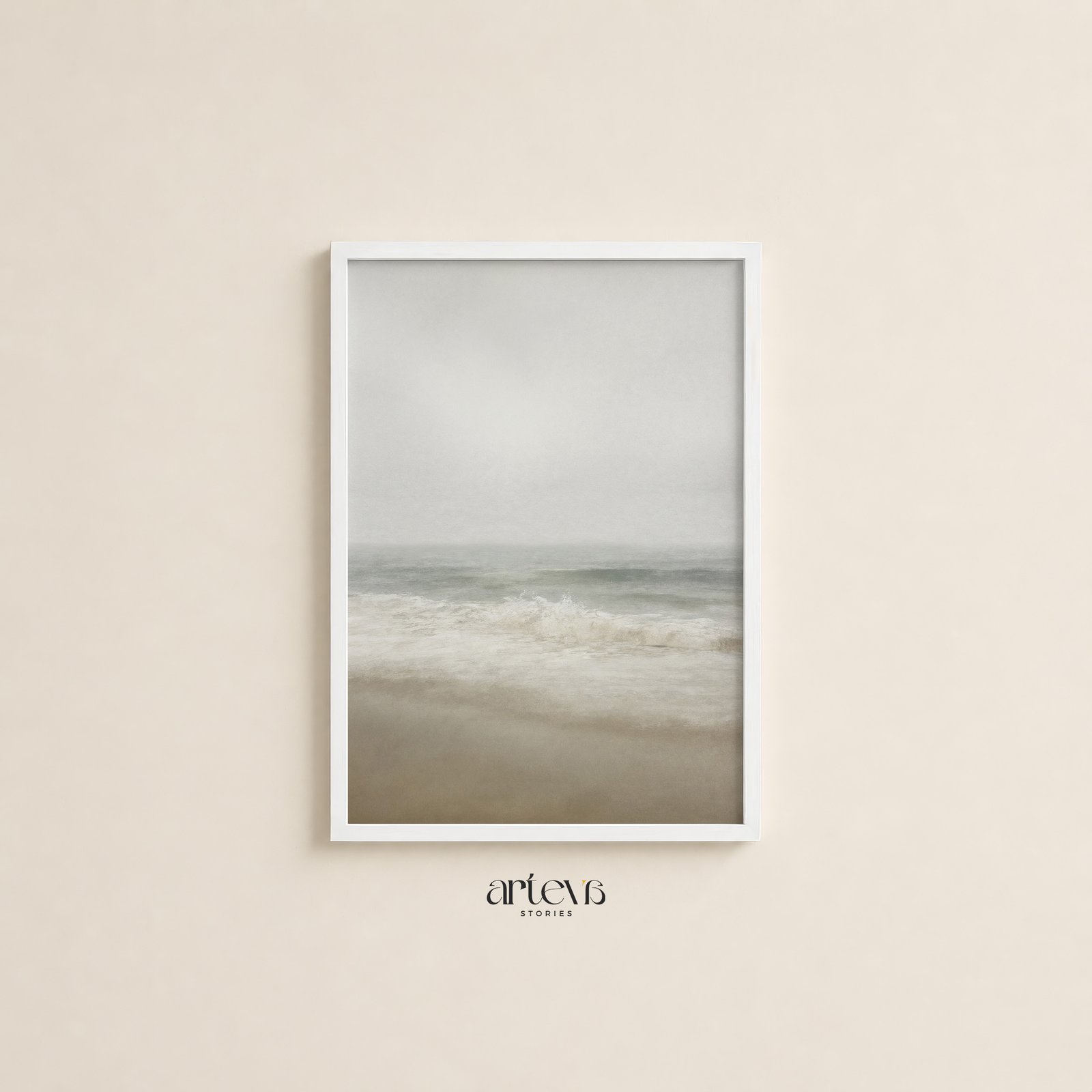 Tide of Stillness - Vintage Seascape - Gambar 3