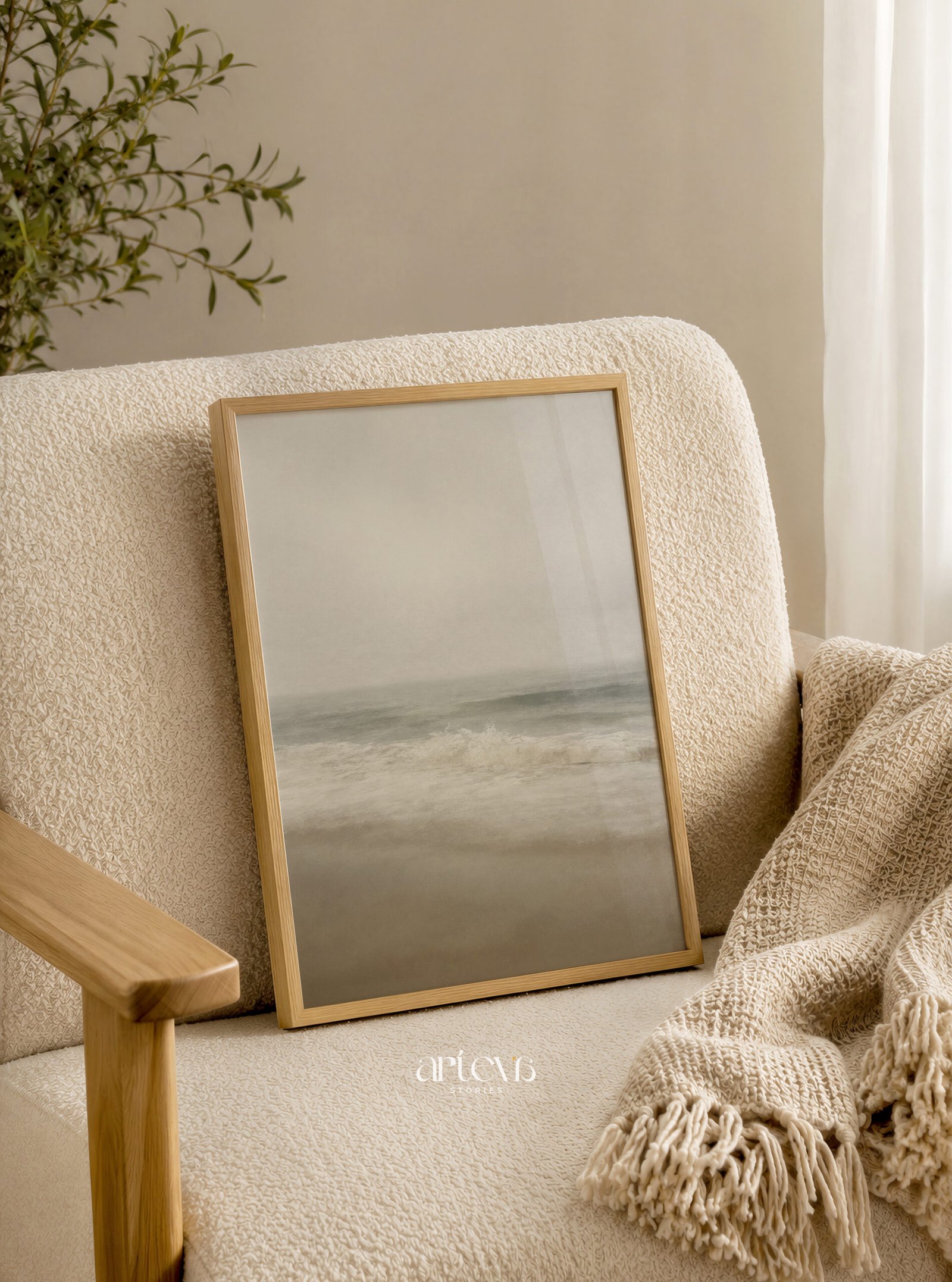 Tide of Stillness - Vintage Seascape - Gambar 5