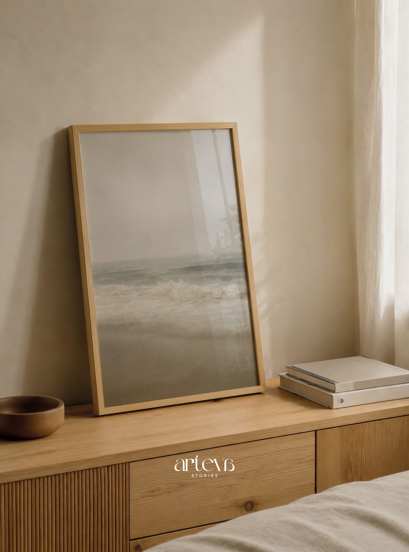 Tide of Stillness - Vintage Seascape - Gambar 7