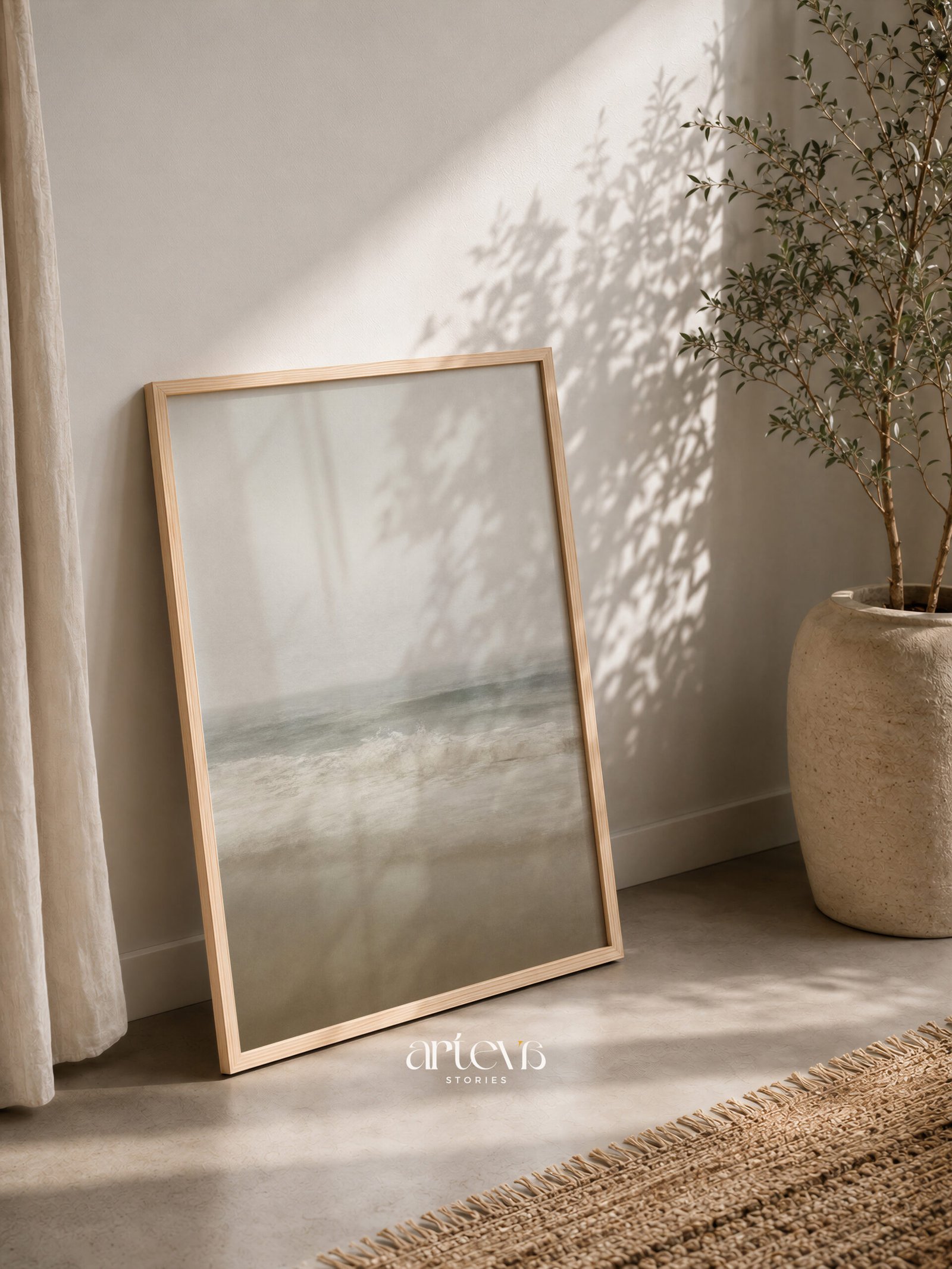 Tide of Stillness - Vintage Seascape - Gambar 9