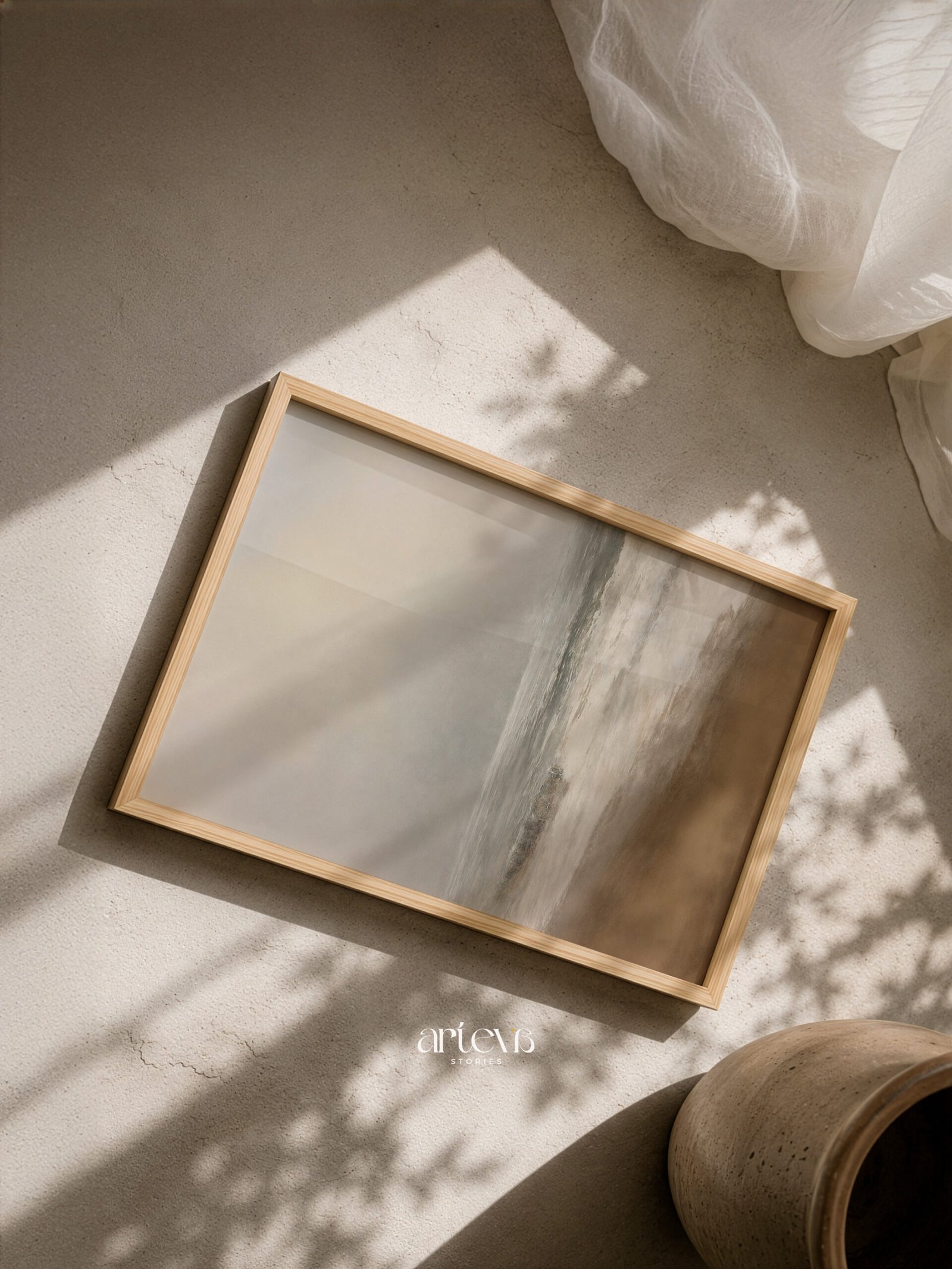 Shoreline Silence - Vintage Coastal - Gambar 4