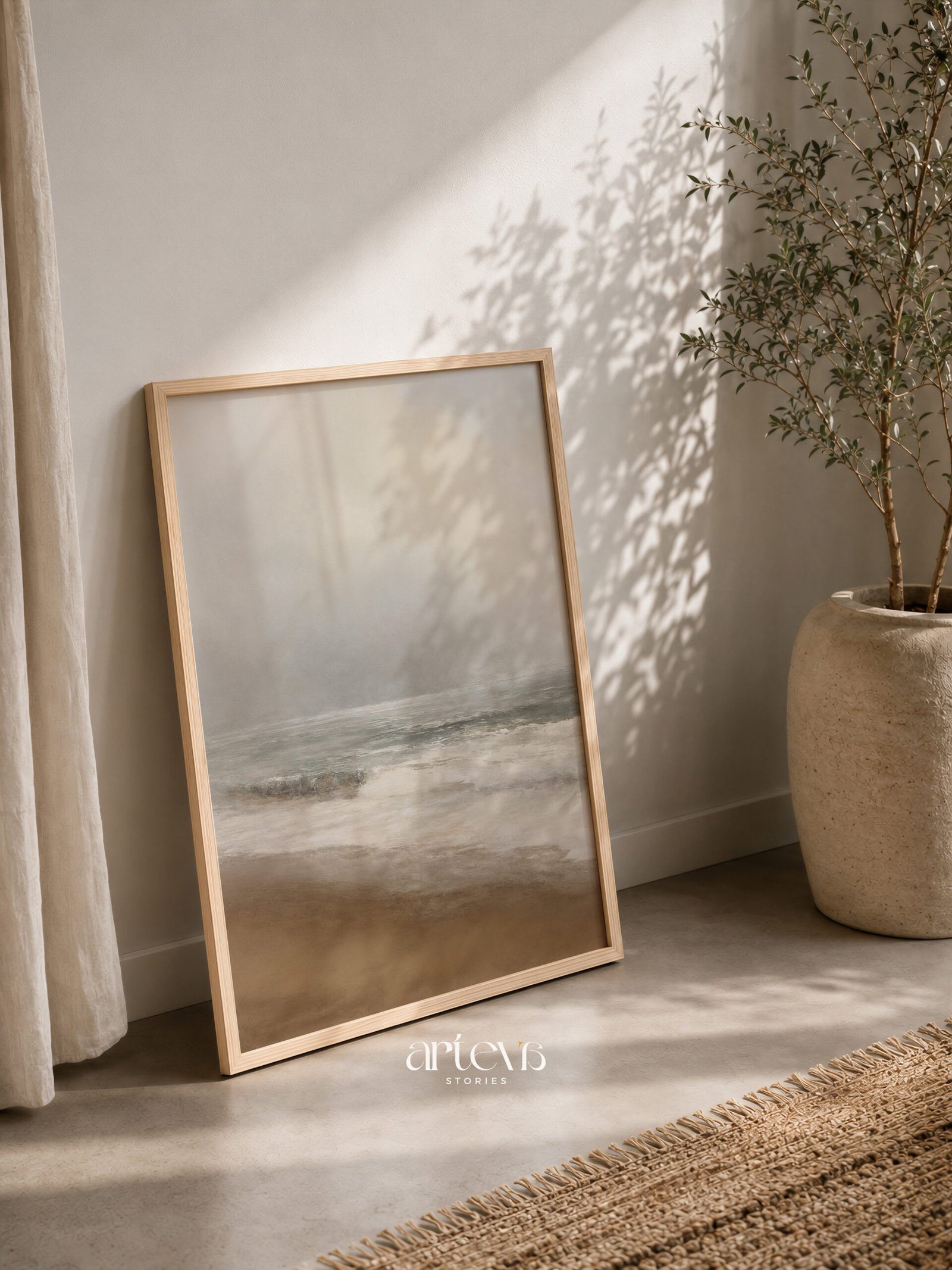 Shoreline Silence - Vintage Coastal - Gambar 9