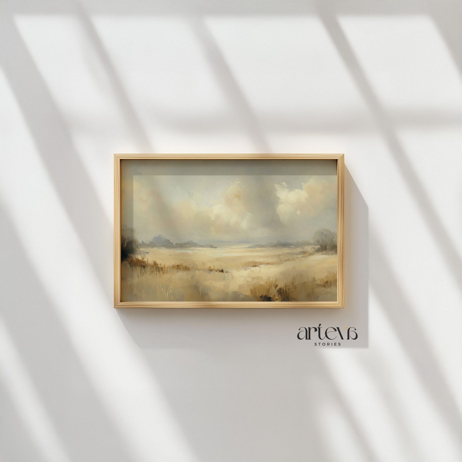 Empty Field with Soft Sky - Earth & Fields Series - Gambar 7