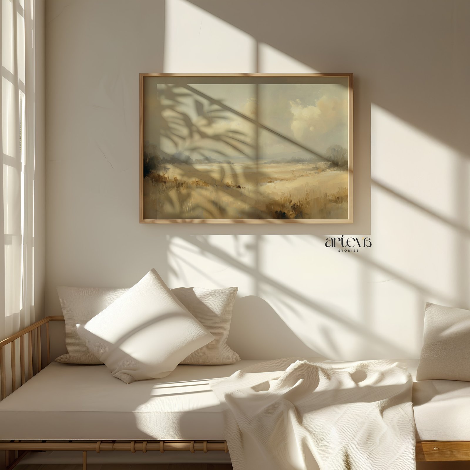 Empty Field with Soft Sky - Earth & Fields Series - Gambar 5