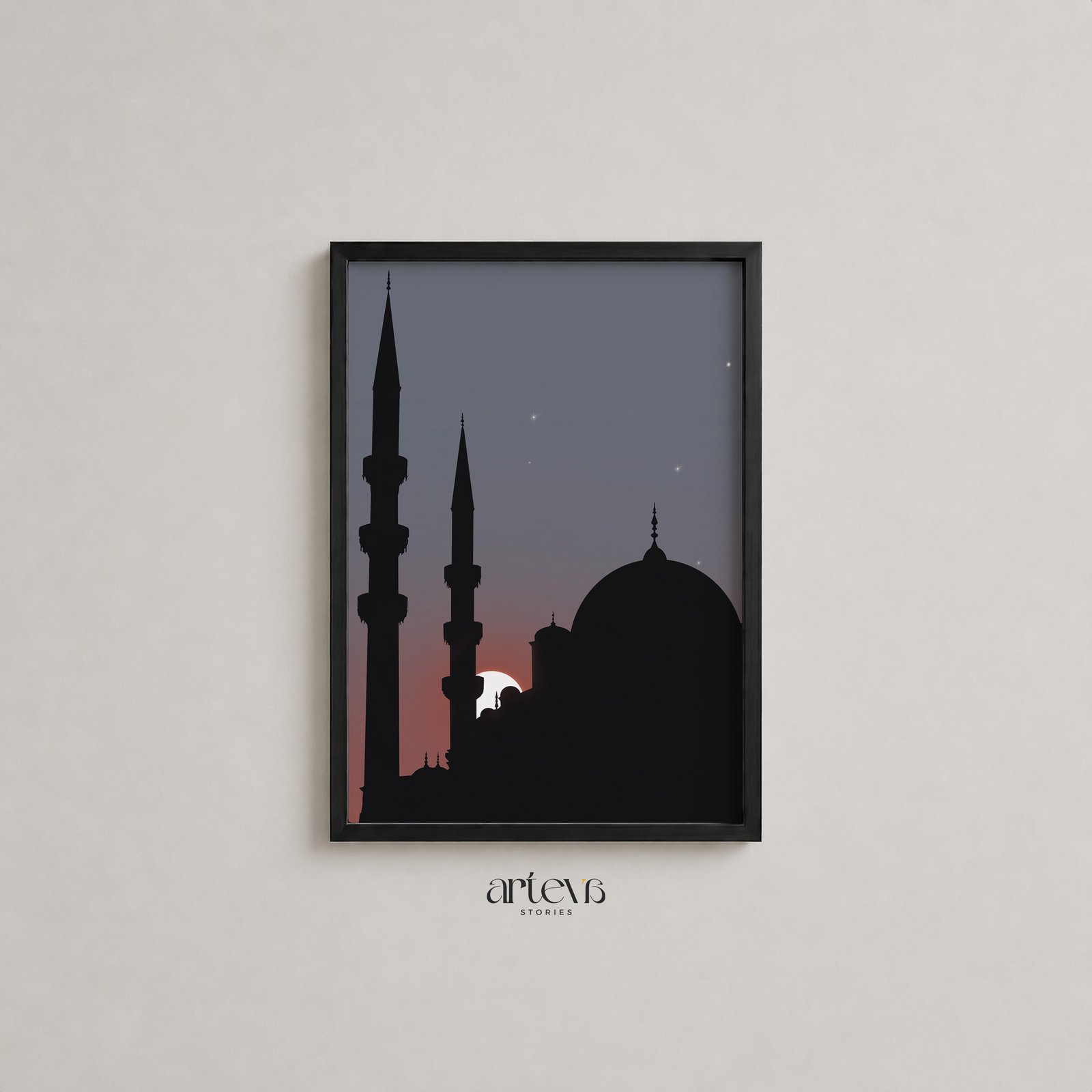 Silhouette of Turkey Mosque - Gambar 3
