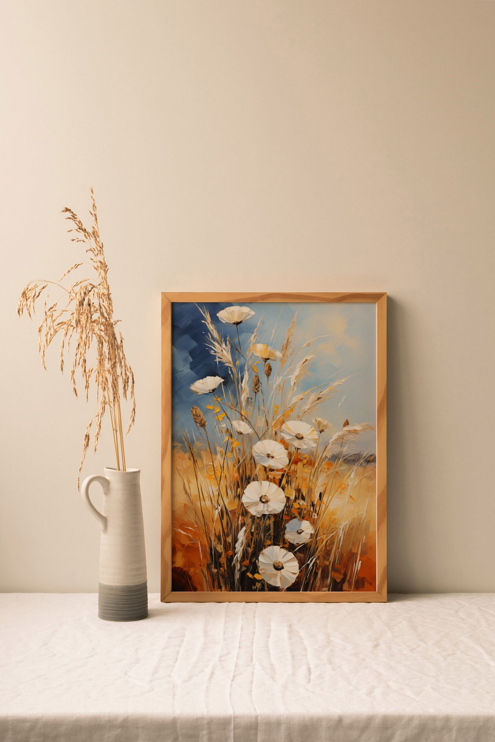 The Golden Palette – Warm Botanical Wall Art - Gambar 6
