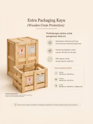 Extra Packaging Kayu - Wooden Crate Protection