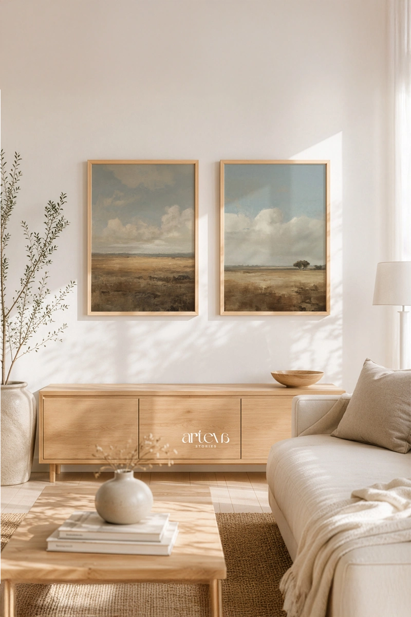 Arteva wall art di ruang tamu