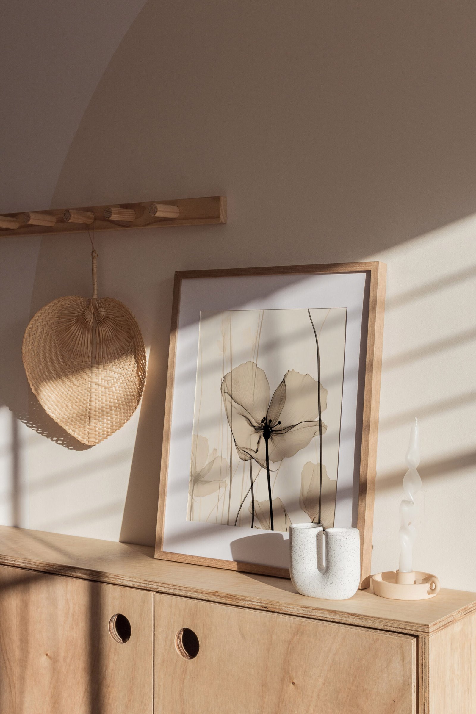 Revived Bloom - Soft Botanical Wall Art - Gambar 6