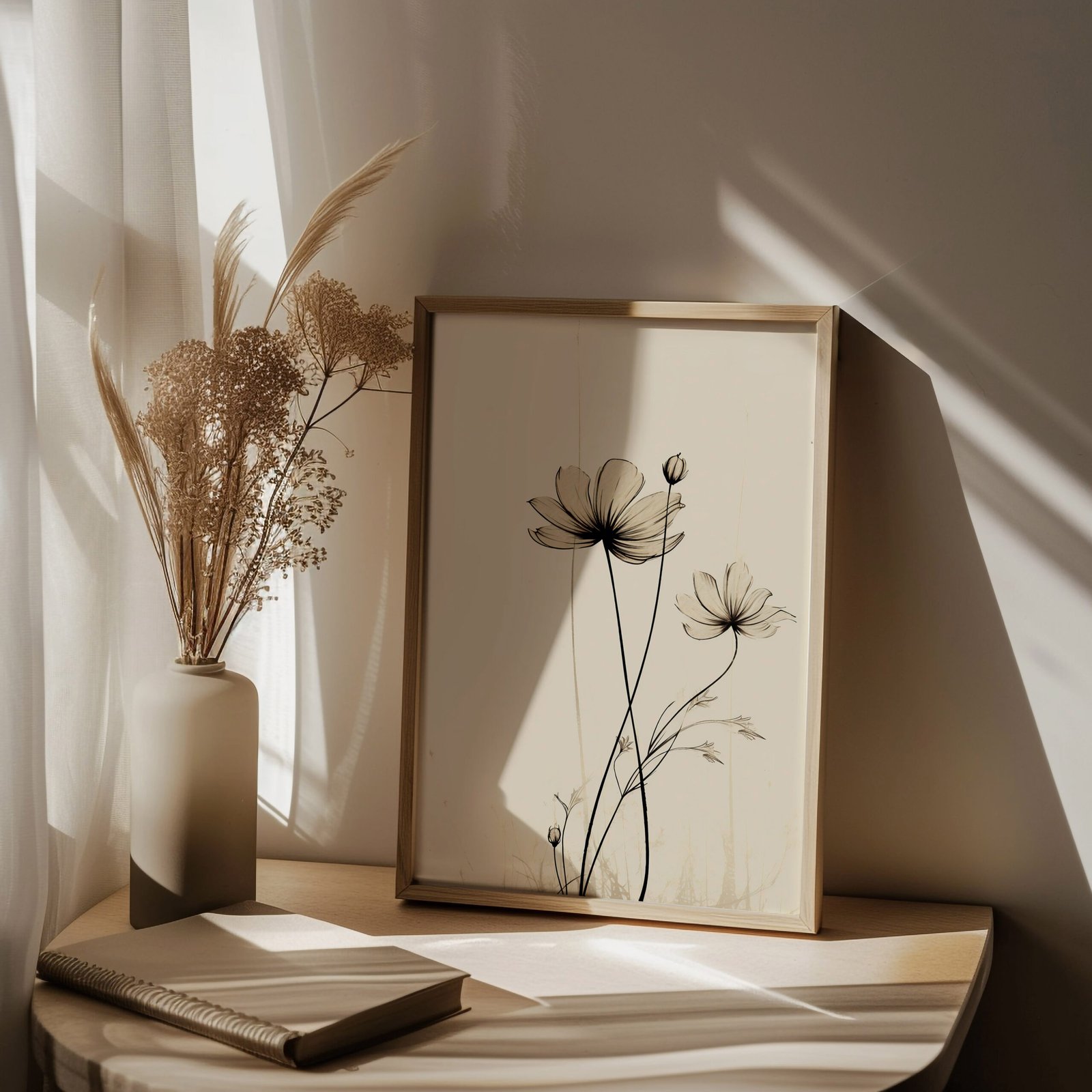 Harvest Hues - Minimalist Botanical Wall Art - Gambar 5