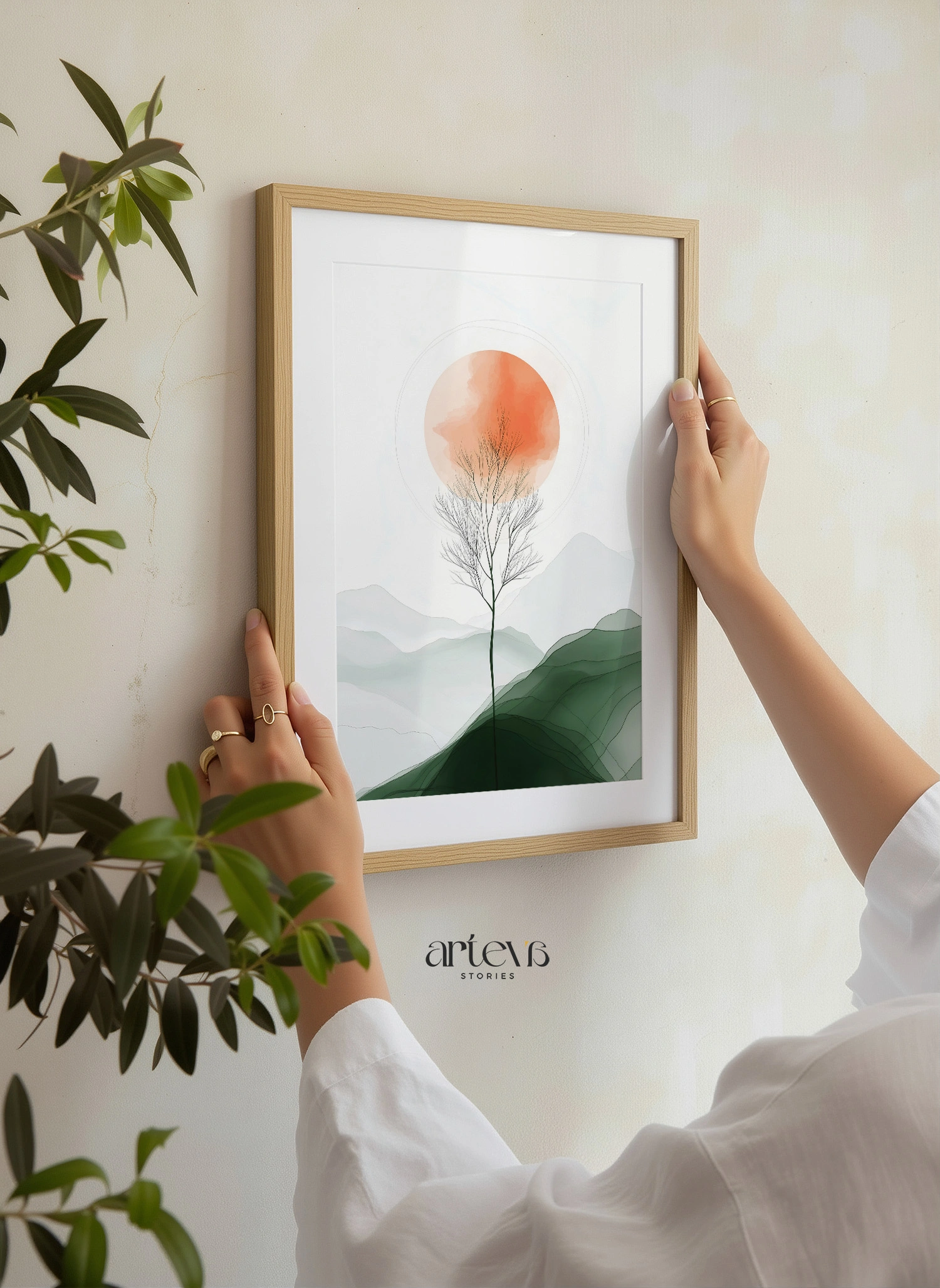 Radiant Sunrise - Abstract Nature Series - Gambar 9