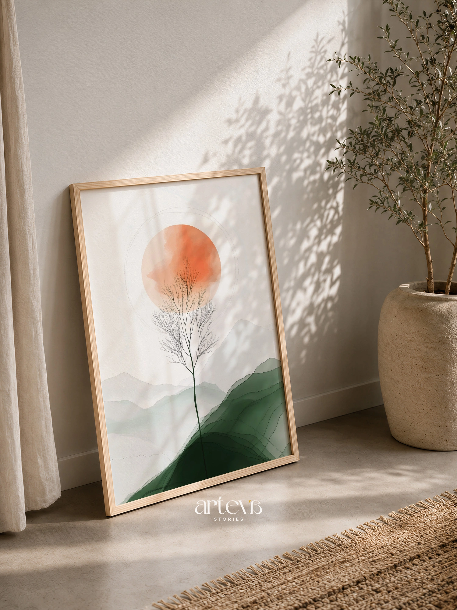 Radiant Sunrise - Abstract Nature Series - Gambar 6