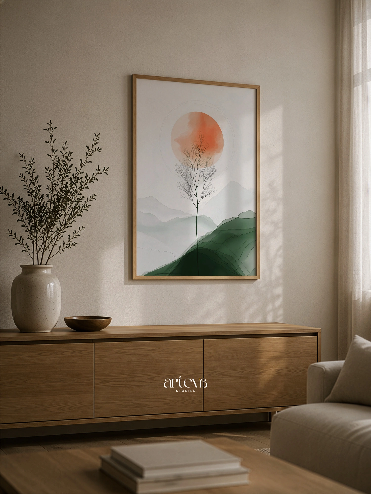 Radiant Sunrise - Abstract Nature Series - Gambar 4