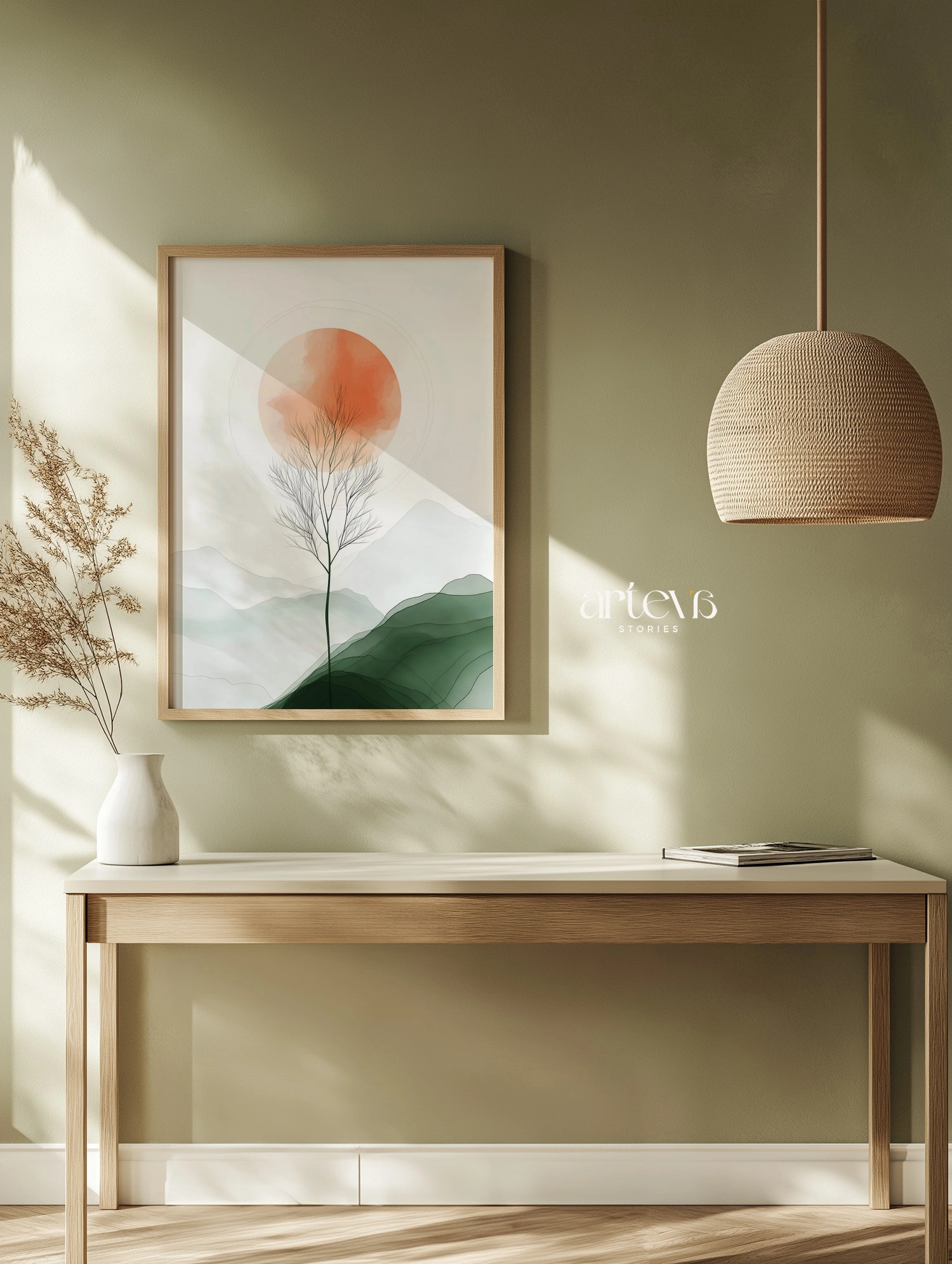 Radiant Sunrise - Abstract Nature Series - Gambar 2