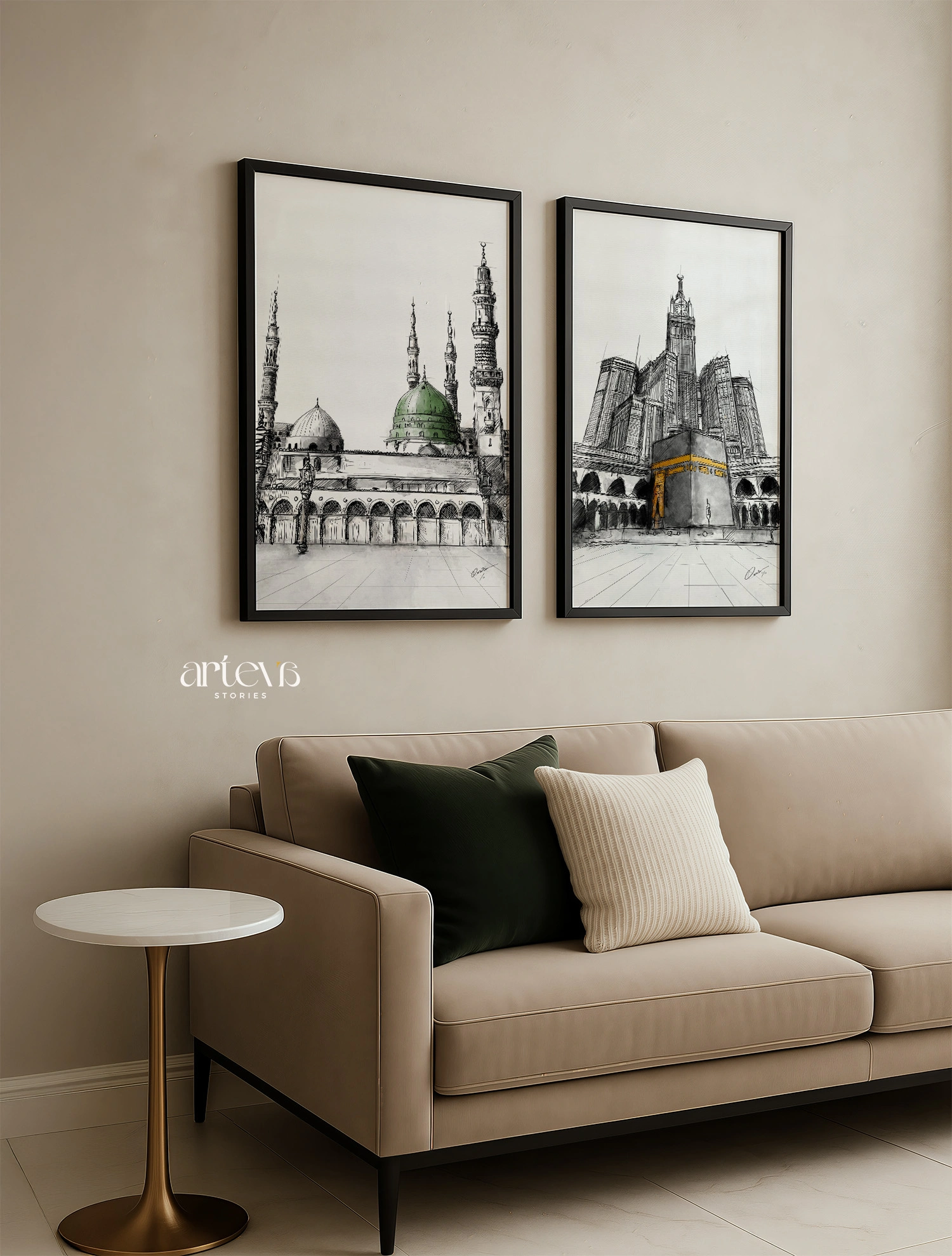 Set 2 Sketsa Ka'bah & Masjid Nabawi - Iconic Edition - Gambar 5
