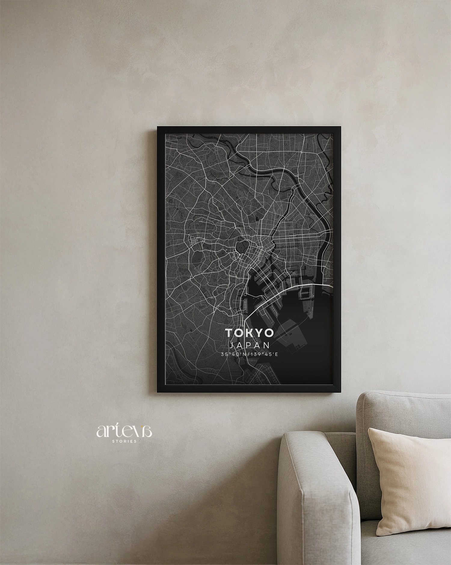 Sumbawa (Indonesia) City Map Poster Wall Art - Midnight Shadow - Gambar 9